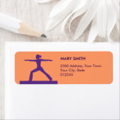 Étiquette de l'adresse de retour de conditionnemen (En situation)