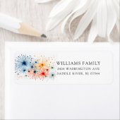 Étiquette de l'adresse de retour de Festist Burst  (En situation)