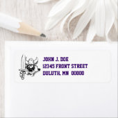 Étiquette de l'adresse de retour de Fun & Festive  (En situation)