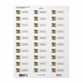 Étiquette de l'adresse de retour de Happy Great Da (Feuille entière)