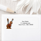 Étiquette de l'adresse de retour de la basse et du (En situation)