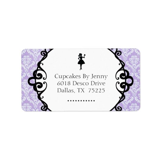 Étiquette de l'adresse de retour de la boulangerie (Devant)