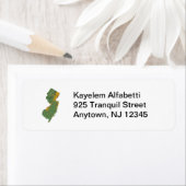 Étiquette de l'adresse de retour de la carte du Ne (En situation)