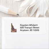 Étiquette de l'adresse de retour de la carte Idaho (En situation)