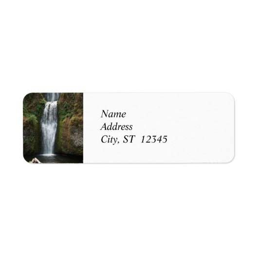 Étiquette de l'adresse de retour de la cascade (Devant)