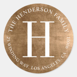 Étiquette de l'adresse de retour de la circulaire 