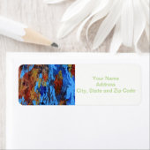 Étiquette de l'adresse de retour de la conception (En situation)