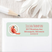 Étiquette de l'adresse de retour de la couronne ca (En situation)