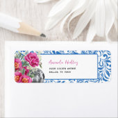 Étiquette de l'adresse de retour de la discothèque (En situation)