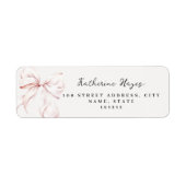 Étiquette de l'adresse de retour de la Fête des ma (Devant)