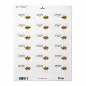 Étiquette de l'adresse de retour de la feuille d'a (Feuille entière)