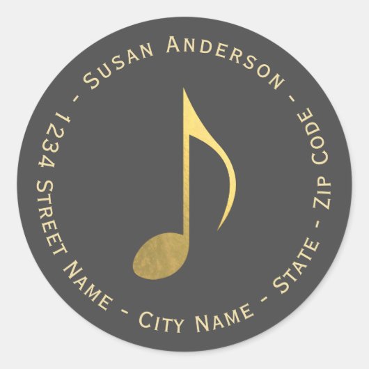 Étiquette de l'adresse de retour de la huitième no (Devant)