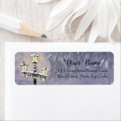 Étiquette de l'adresse de retour de la lampe en vi (En situation)