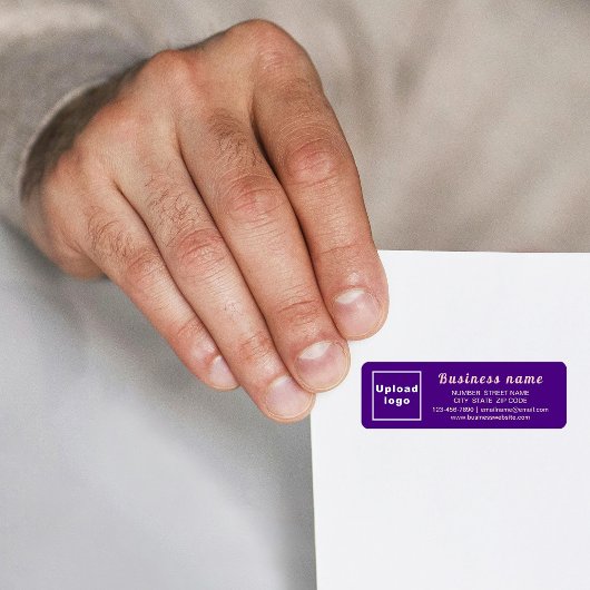 Étiquette de l'adresse de retour de la marque comm