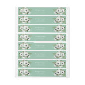 Étiquette de l'adresse de retour de la menthe fleu (Feuille)