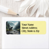 Étiquette de l'adresse de retour de la nature du c (En situation)