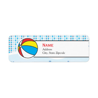 Étiquette de l'adresse de retour de la partie du p