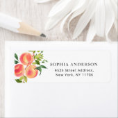 Étiquette de l'adresse de retour de la pêche aquar (En situation)