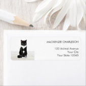 Étiquette de l'adresse de retour de la photo pour  (En situation)