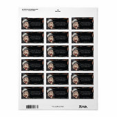 Étiquette de l'adresse de retour de la sorcière de (Feuille entière)