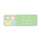 Étiquette de l'adresse de retour de la surface de  (Devant)