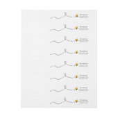 Étiquette de l'adresse de retour de l'abeille (Feuille)