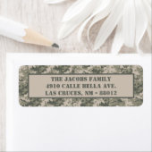 Étiquette de l'adresse de retour de l'ACU ARMÉE AC (En situation)