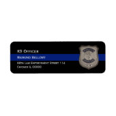 Étiquette de l'adresse de retour de l'agent K9 (Devant)