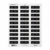 Étiquette de l'adresse de retour de l'aigle à tête (Feuille entière)