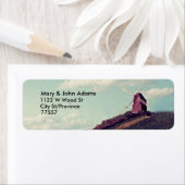 Étiquette de l'adresse de retour de l'ancien mouli (En situation)