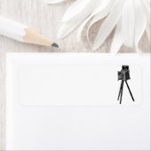 Étiquette de l'adresse de retour de l'appareil pho (En situation)