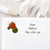 Étiquette de l'adresse de retour de l'arbre de vac (En situation)