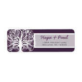 Étiquette de l'adresse de retour de l'arbre d'épan (Devant)