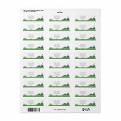 Étiquette de l'adresse de retour de l'entretien et (Feuille entière)