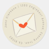 Étiquette de l'adresse de retour de l'enveloppe du (Devant)