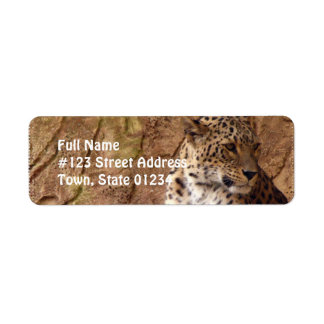 Étiquette de l'adresse de retour de Leopard survei