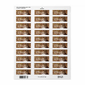 Étiquette de l'adresse de retour de Leopard survei (Feuille entière)