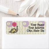 Étiquette de l'adresse de retour de l'escargot (En situation)