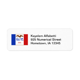 Étiquette de l'adresse de retour de l'indicateur I