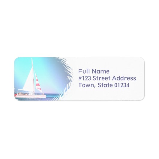 Étiquette de l'adresse de retour de navigation Cat (Devant)