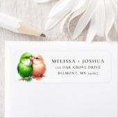 Étiquette de l'adresse de retour de paire Insépara (En situation)