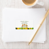 Étiquette de l'adresse de retour de Pâques (En situation)