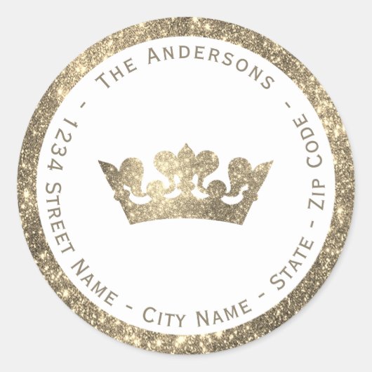 Étiquette de l'adresse de retour de Parties scinti (Devant)