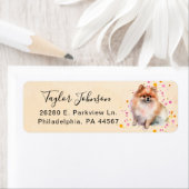 Étiquette de l'adresse de retour de Poméranie (En situation)