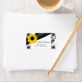 Étiquette de l'adresse de retour de Sunflower Mari (En situation)