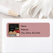 Étiquette de l'adresse de retour de tarte Apple fa (En situation)