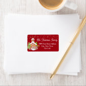 Étiquette de l'adresse de retour des amis père Noë (En situation)