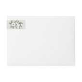 Étiquette de l'adresse de retour des anémones pein (Devant)