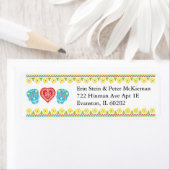 Étiquette de l'adresse de retour des crânes mexica (En situation)