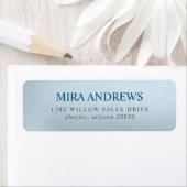 Étiquette de l'adresse de retour des éléments d'ea (En situation)